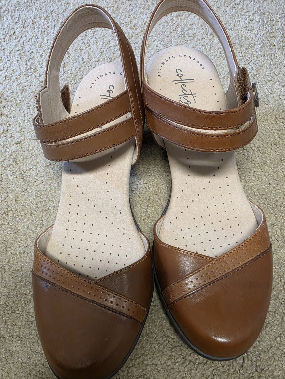 Comfortable Brown Leather Women’s Slingback by Clarks